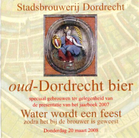 Bieretiket Oud-Dordrecht bier