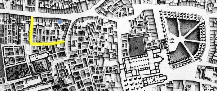 Commel en St Servaas - Stadsplattegrond 1748 Larcher d'Aubancourt