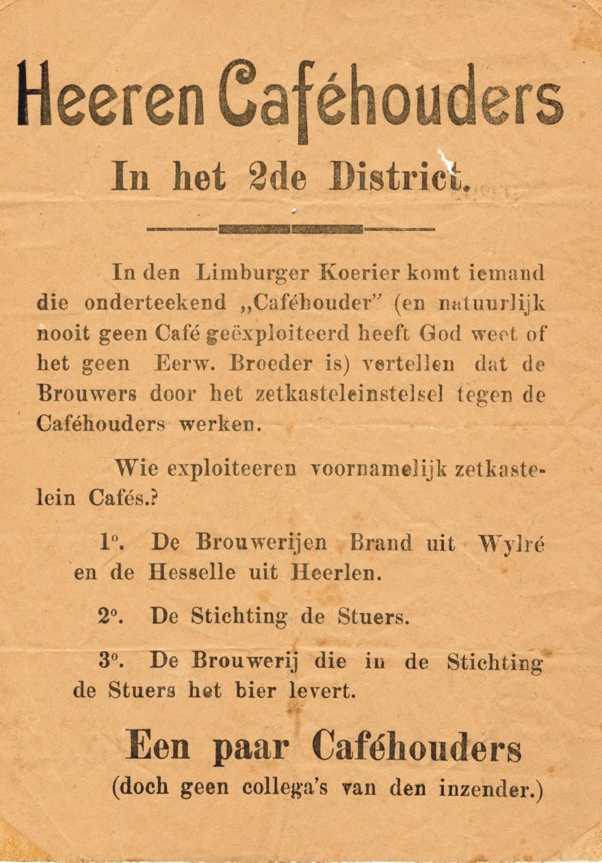 Verkiezingspamflet in 1888