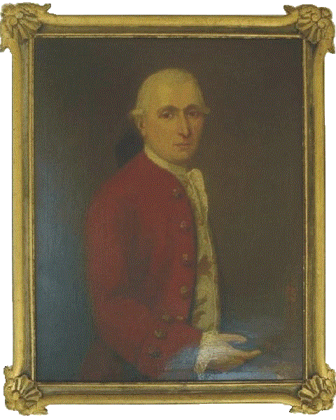 Geschilderd Portret van burgemeester Pierre Eijben