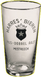 Bierglas van de brouwerij Marres-Ceulen te Maastricht.