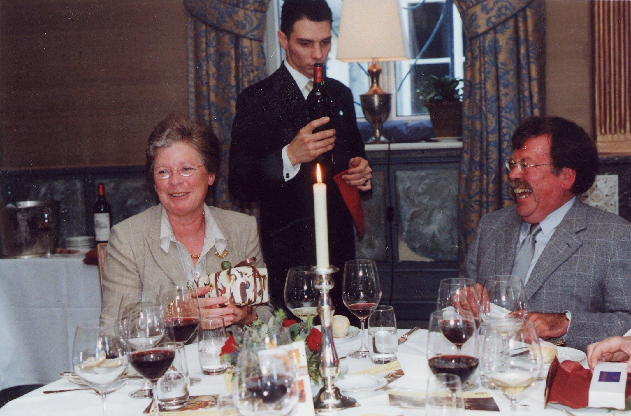 Het diner en de wijn op Neercanne