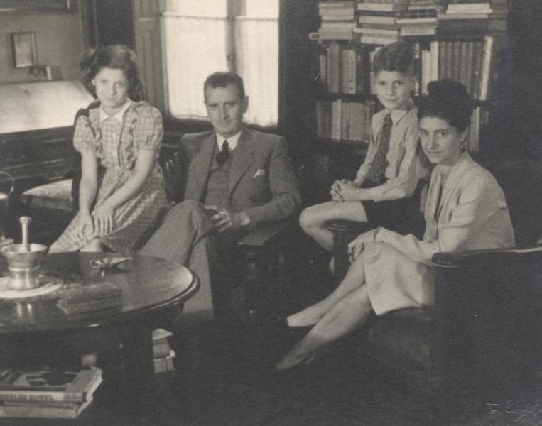 Het gezin Marres Franquinet in 1947