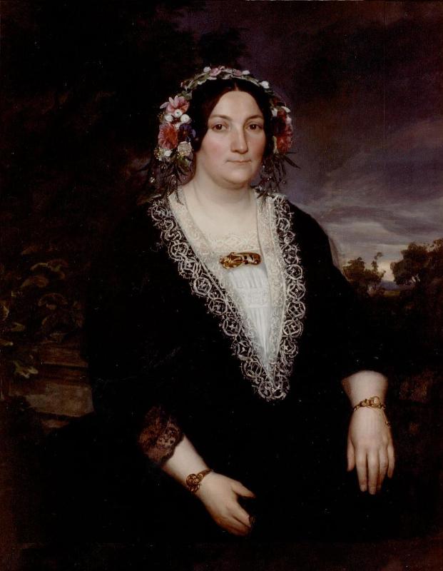 Marie Bonjour 1806 - 1876, geschilderd portret
In particulier bezit