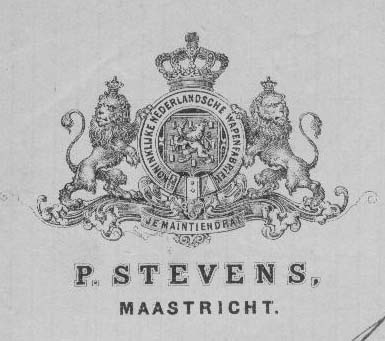 Logo Koninklijke Wapenfabrieken Petrus Stevens, 1870